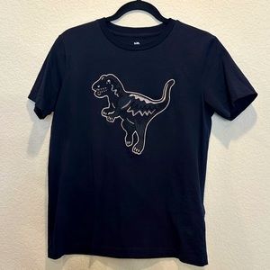 Coach Rexy tshirt. Black with rose gold embroidery  | Size: Small